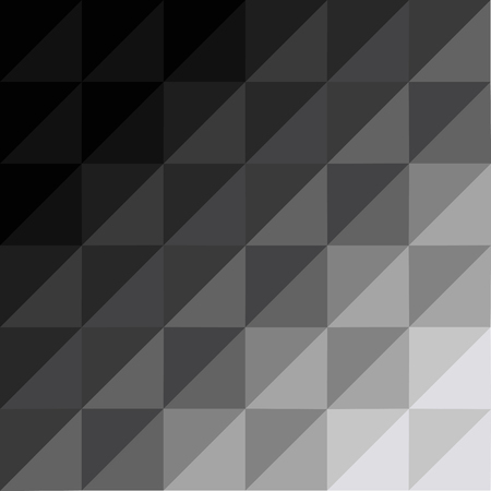 Abstract black and white geometric background - Vector Illustration.Low Poly Style.のイラスト素材