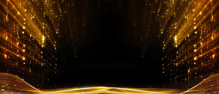 Black red Golden Royal Awards Graphics Background Lines Glowing Rays Path Elegant Shine Modern Falling Template Grand Luxury Premium Corporate Abstract Design Template Bannerの写真素材