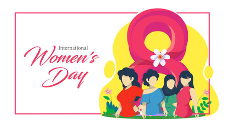 <p>Happy International Womens Day Template Design. Social Media Post Design. Womens Day. World Womens Day Festival Graphic. Inspiration Women Empowerment.</p>のイラスト素材