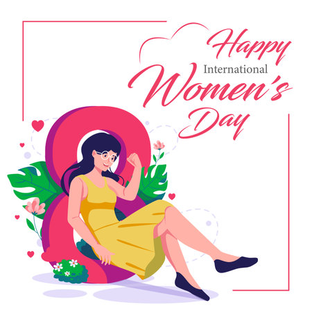 <p>Happy International Womens Day Template Design. Social Media Post Design. Womens Day. World Womens Day Festival Graphic. Inspiration Women Empowerment.</p>のイラスト素材