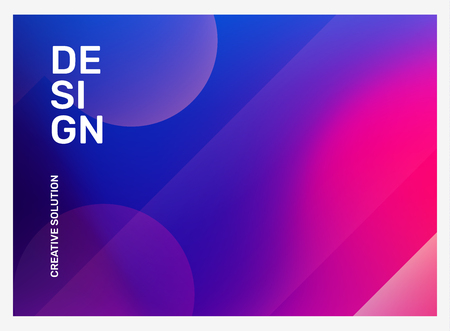 Vector creative bright pink and purple illustration with bokeh. Business abstract gradient background. Abstraction in frame with header. Template composition design for web, site, banner, poster, presentationのイラスト素材