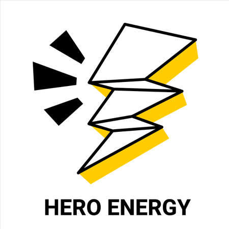 vector abstract shape icon lightning isolated on white backgroundのイラスト素材