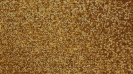 3d gold glitter texture. Shine metal yellow background. Decorative holiday pattern design with star shape for web, site, banner, printの写真素材