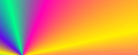 Illustration of rainbow colorful gradient background with raysの写真素材