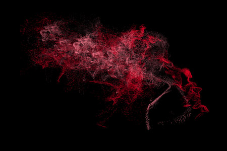 Color Background Dust Explosion Color