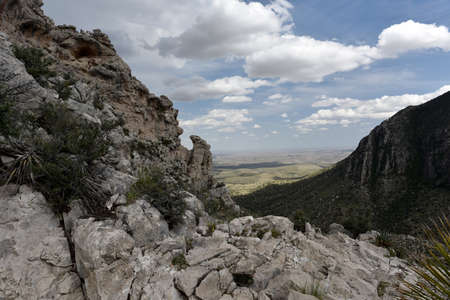 Tejas Trail near the first peakの写真素材