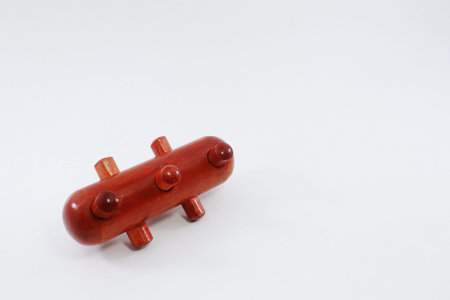 wood Hand massage device And finger by holding it in the hand to loosen the tendons of the hand made...