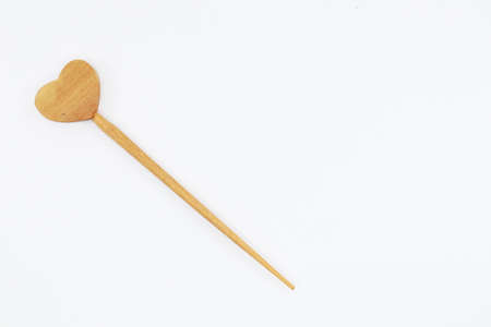 Hair pin made from various forms of wood,  made from natural materialsの写真素材