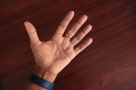 blank hands of peopleの写真素材