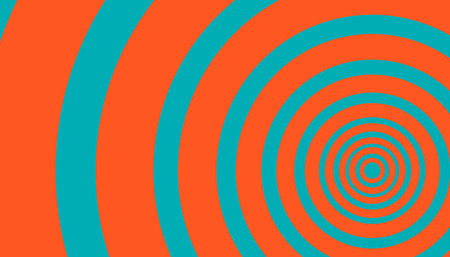 Psychedelic geometric shapes in different colors
