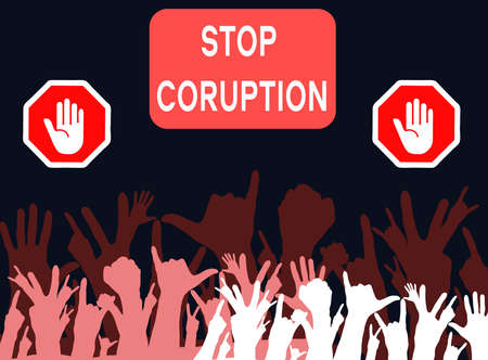 Anti corruption day poster template bannerの写真素材