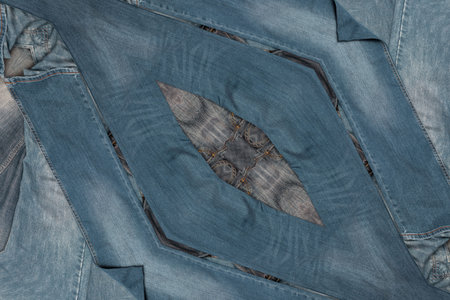shabby traditional blue denim jeans texture