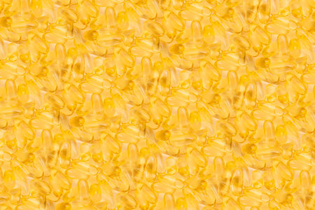 fish oil omega 3 on white background textureの写真素材