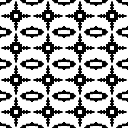 Seamless geometrical tribal pattern with arrows. Aztec motives.のイラスト素材