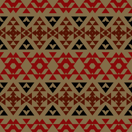 Seamless geometrical tribal pattern. Mexican aztec motives.のイラスト素材