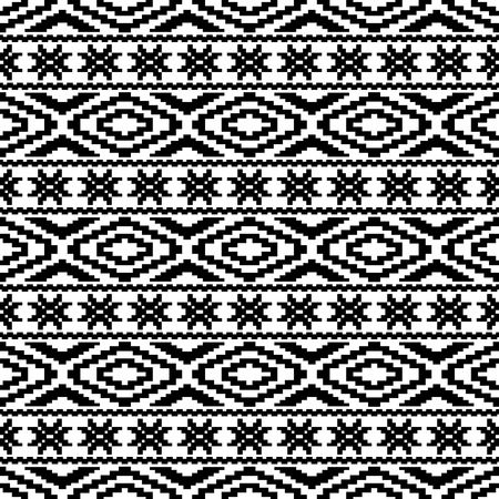 Seamless pattern with ethnic aztec elements. Boho chic design.のイラスト素材