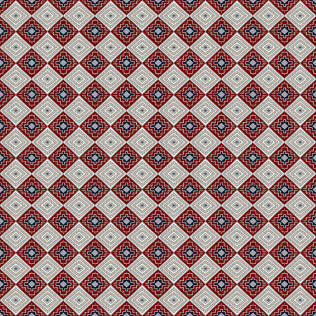 Seamless geometrical ethnic pattern. Hand drawn abstract wallpaper template for textile, wrapping,...