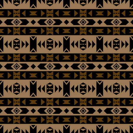 Seamless pattern with tribal aztec motives. Aztec print. Aztec design. Abstract background with ethnic aztec ornament.のイラスト素材