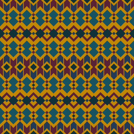 Seamless pattern in boho chic style. Abstract vector background with aztec motives.のイラスト素材