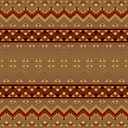 Hand drawn aztec wallaper.  Aztec style. Seamless pattern with ethnic aztec ornament. Tribal aztec print. Aztec design.のイラスト素材
