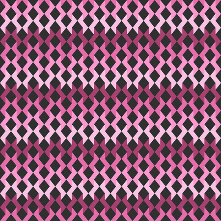 Geometrical abstract seamless pattern. Vector wallpaper in boho chic style.のイラスト素材
