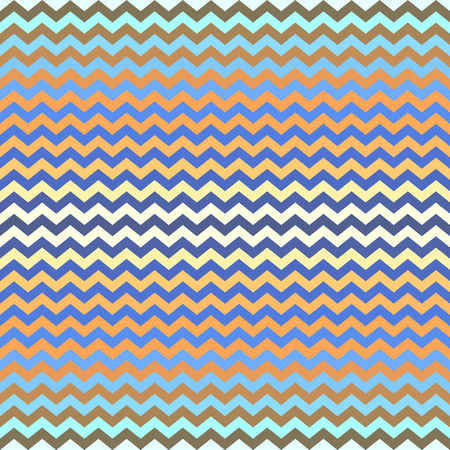 Abstract seamless geometrical pattern in boho style. Gradient colored zigzag wallpaper.のイラスト素材