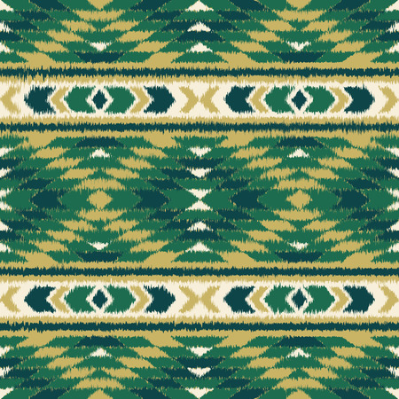Aztec seamless pattern. Folklore stylized abstract vector background. Carpet imitation. Grunge effect. Boho design.のイラスト素材