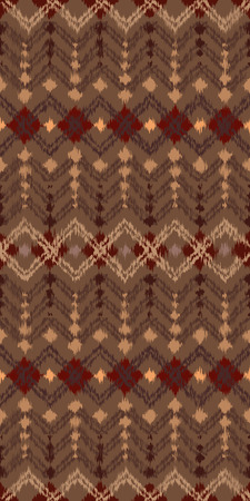 Seamless pattern with ethnic aztec ornament. Boho style abstract wallpaper. Carpet imitation.のイラスト素材