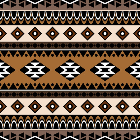 Seamless boho style pattern with ethnic aztec ornament. Ethnic stylized print template. Aztec pattern. Summer fashion.のイラスト素材