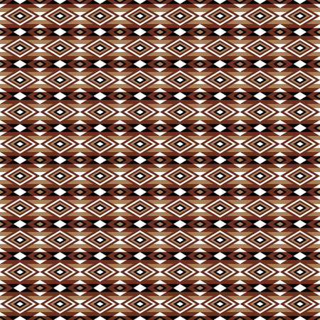 Boho style seamless pattern with aztec ornament. Folklore stylized abstract print template for t-shirts, phone covers, wrapping, post cards, bags, etc.のイラスト素材