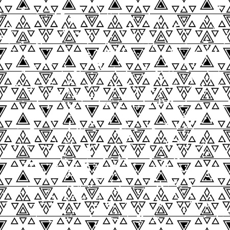 Seamless pattern with tribal aztec motives. Ethnic stylized abstract wallpaper. Aztec pattern. Boho design. Aztec print template for fabric and paper.のイラスト素材