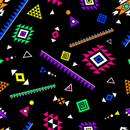 Seamless pattern with ethnic aztec ornament.のイラスト素材