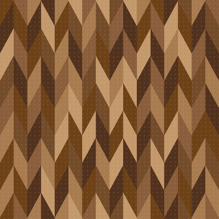 Abstract seamless pattern geometrical ornament and dotted texture. Retro stylized print template for fabric and paper.のイラスト素材