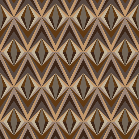 Seamless pattern with art deco motives. Abstract vector wallpaper in retro style. Stylish geometrical print template for fabric and paper.のイラスト素材