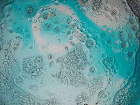 Abstract, decorative background, water drops on a multi-colored, blurred background of a warm tone,...