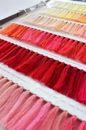 multicolored  threadの写真素材