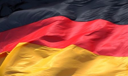 National flag of Germanyの写真素材