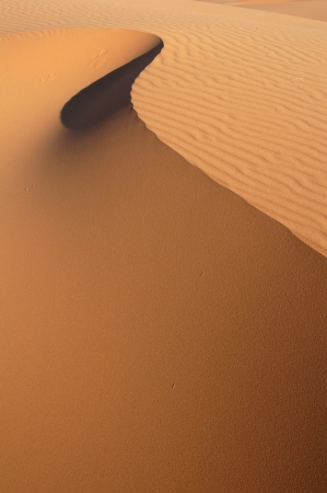 Sand dunes of Erg Chebbi in the Sahara Desert, Morocco.の写真素材