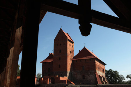 Trakai Castle near Vilnius, Lithuania.