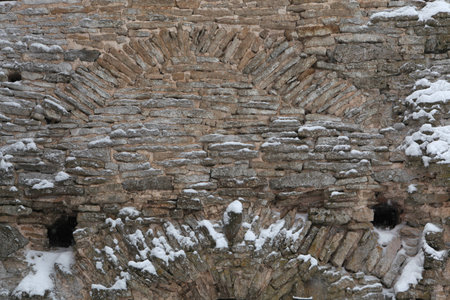 Talavskaya Tower of the Izborsk Fortress near Pskov, Russia.のeditorial素材