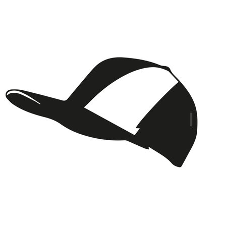 Baseball cap icon. Simple illustration of baseball hat icon for webの写真素材