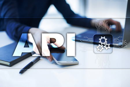 Application programming interface. API. Software development concept.の写真素材