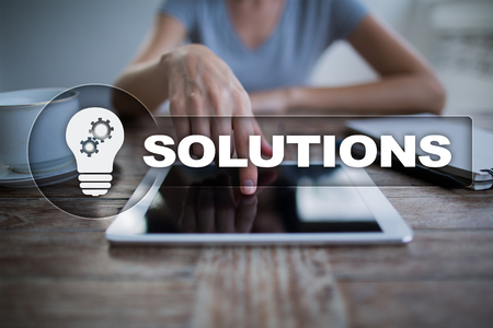 Business solutions concept.の写真素材