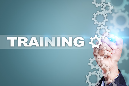 Training and development Professional growth. Internet and education concept. .の写真素材