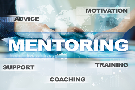 Mentoring. Education concept. E-Learning. Success.の写真素材