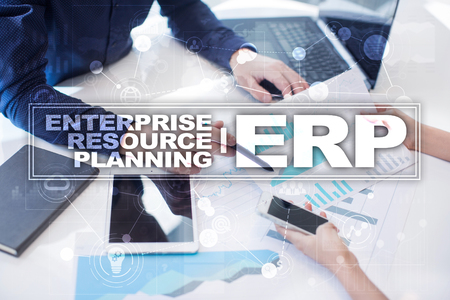 Enterprise resources planning business and technology concept.の写真素材