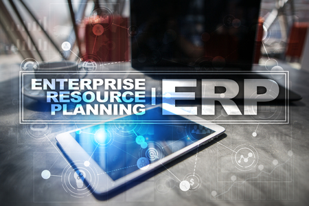 Enterprise resources planning business and technology concept.の写真素材