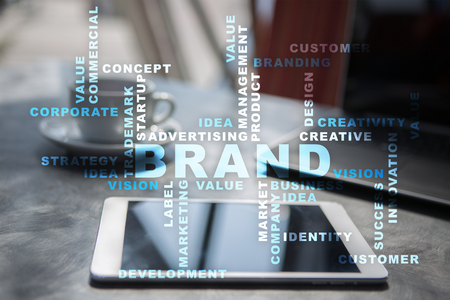 Brand concept.  words cloud.の写真素材