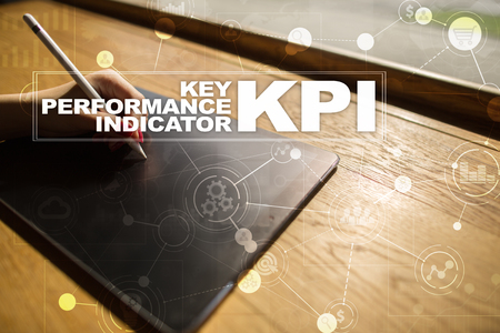 KPI. Key performance indicator. Business and technology concept.の写真素材