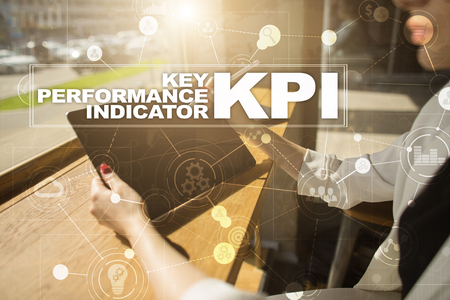 KPI. Key performance indicator. Business and technology concept.の写真素材